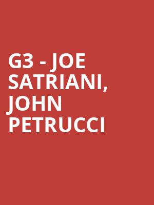 G3 - Joe Satriani, John Petrucci & Uli Jon Roth at Eventim Hammersmith Apollo
